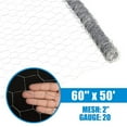 thumbnail image 4 of Fencer Wire 20 Gauge Galvanized Poultry Hex Netting with 2 inch Mesh (5ft. x 50ft.), 4 of 9