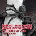 thumbnail image 3 of Large Spiders Halloween Decorations Outdoor, Black Hairy Fake Spiders Scary Decorations, Halloween Spiders for Patio,Yard,Garden,House, 3 of 10