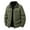 Army Green, variant on HOOMEUMY Winter Coats for Men Warm Fleece Jackets Long Sleeve Lapel Thicken Coat Lapel Windproof Outdoors Outerwear (Khaki,XXXXXL)