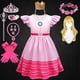 thumbnail image 2 of Disfraz de Halloween para niña, disfraz de princesa Aurora para fiesta de cumpleaños Fivean unisex, 2 of 2