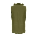 thumbnail image 6 of Clearance! Women Spring V Neck Pocket Sleeveless Cotton Linen Casual Vest XL Size Green, 6 of 6