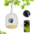 thumbnail image 5 of LACKUST Bird Feeders Outdoor Clearance,HD 1080P Night Vision Bird Feeder Camera with WiFi for Outdoor Bird Watching and Photo Capture,White, 5 of 8