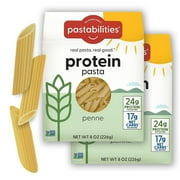 Pastabilities, Protein Pasta, Penne Pasta 8 Ounce, Pack of 2 Low Carb and High Protein, Delicious Plant Based Pasta, Keto Friendly Pasta, Vegan, Low Carb