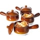 thumbnail image 1 of Juego de 4 tazones para sopa LE TAUCI, cebolla francesa, 470 ml, cerámica con tapa, 1 of 7
