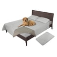 thumbnail image 1 of Funda de cama para perros, fácil de llevar, impermeable, 100% poliéster, gris claro, 1 of 7