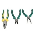 thumbnail image 3 of Juego de 3 alicates de punta fina de corte diagonal de 6 pulgadas y 8 pulgadas, herramienta de reparación manual multifuncional para electricista, 3 of 15