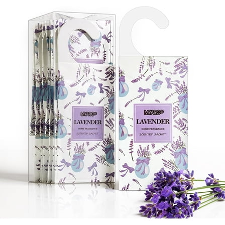 12 Packs Lavender Hanging Closet Air Freshener Long Lasting Drawer Deodorizer Smell Good Potpourri Scented Sachet for Home House