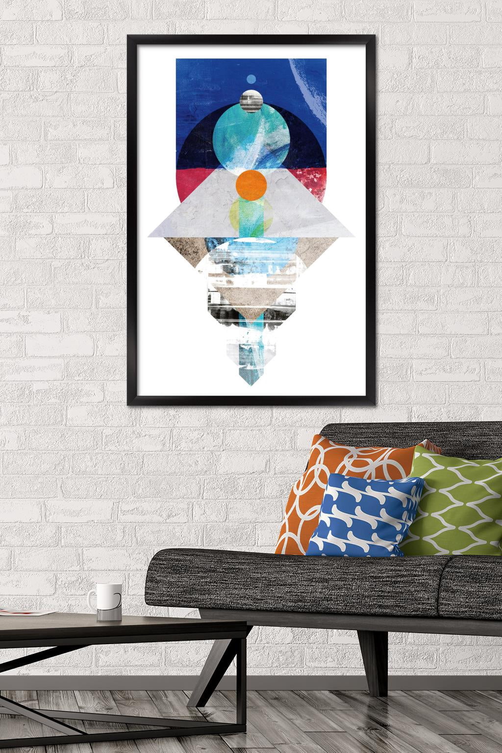 Urban - Shapes Wall Poster, 22.375" x 34", Framed