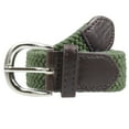 thumbnail image 2 of Gelante Children's Canvas Elastic Fabric Woven Stretch Braided Belts -Olive-XL (32-34), 2 of 2