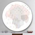 thumbnail image 2 of Designart 'Watercolor Minimal Blush II' Art Mural Géométrique en Métal - Disque de 36, 2 of 5