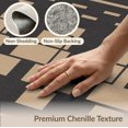 thumbnail image 6 of ODIKA 9'x12' Beige Geometric Contemporary Arch Washable Area Rug Modern Abstract Architectural Motifs With Interlocking Rectangular for Great Room, Indoor Concept, Large Living Low Pile, Flatwoven, 6 of 7