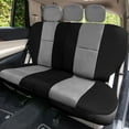thumbnail image 2 of FH Group Universal Fit Faux Leather Car Seat Covers, Waterproof Rear Set - Gray Black PU002013GRAYBLACK, 2 of 5