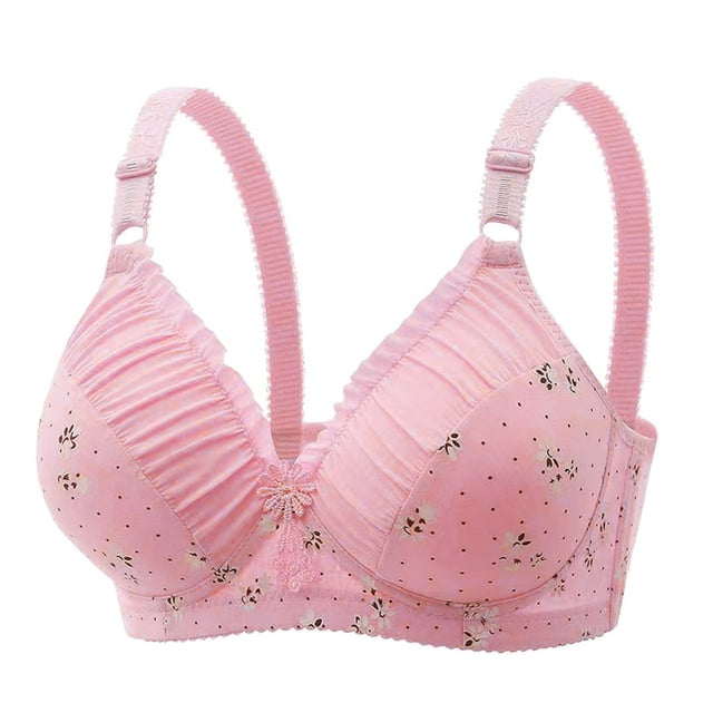 Women Solid Color Wireless Sports Seamless Push Up Adjustable Yoga Sleep Large Bra For Everyday Comfort And Support