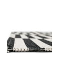 thumbnail image 3 of Unique Loom Decatur Collection Area Rug - Striped (2' x 7' 10" Runner Black/Ivory), 3 of 7
