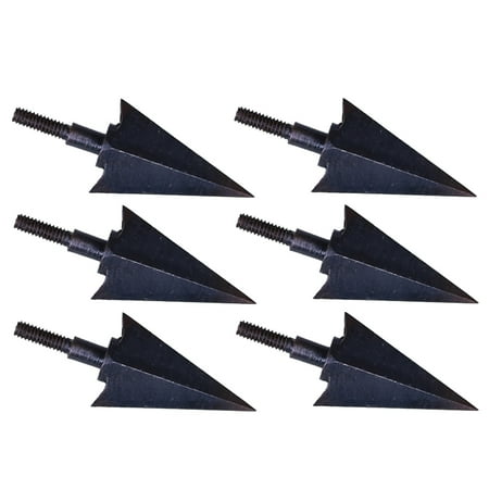 Zeiwohndc 6Pcs Screw-in Arrows Head Tip Traditional Archerys Arrowheads for Hunting