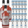 Dhōs Handcrafted Non-Alcoholic Bittersweet 750 ML Bottles w Pack Owen’s Mixers Club Soda 8.2 OZ Cans - Perfect for Mocktails - A