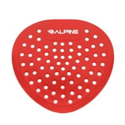 Alpine Flat Anti-Splash Urinal Screens Deodorizer Cherry (30-Pack)