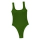 thumbnail image 4 of Traje de baño con control de abdomen, espalda baja, tanga, para mujer Verdoso, 4 of 7