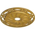 thumbnail image 3 of Ekena Millwork 26 5/8"OD x 4 1/2"ID x 1 3/8"P Loera Ceiling Medallion (Fits Canopies up to 6 1/4"), Hand-Painted Iridescent Gold, 3 of 5