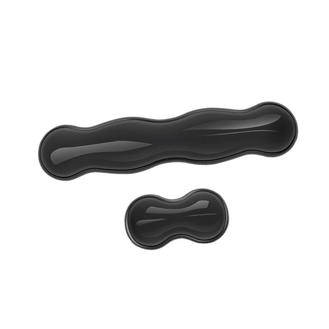 lionlar Repose-Poignet d'Ordinateur Coussinet de Poignet Confortable Déco Coussinet de Poignet pour Bureau Dactylographe Noir