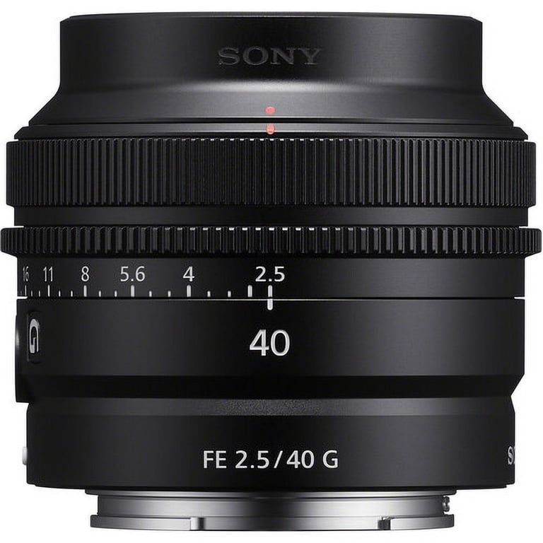 Sony FE 40mm f/2.5 G Full Frame Ultra Compact Lens (SEL40F25G) +