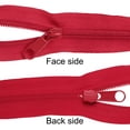 thumbnail image 4 of Uxcell #5 10 Yards Bulk Nylon Coil Zipper by the Yards with 20 Pcs Zipper Sliders and Ruler for Sewing Bright Red, 4 of 6