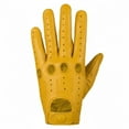 thumbnail image 3 of Genuine Leather Full Finger Driving Gloves, Motorcycle Gloves For Men, 3 of 5