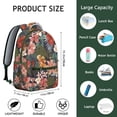 thumbnail image 6 of "Sunflower Print College Backpack for Women - Charming Wildflower Pattern School Bag, Large Capacity Bookbag with Padded Shoulder Straps", 6 of 6