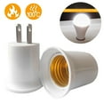 thumbnail image 3 of EROCK 4Pcs E26 E27 Light Socket to Plug Adapter Plug-in Light Bulb Outlet Adapter, 3 of 13
