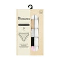 thumbnail image 2 of No Boundaries Stretch Ribbed Hi-Cut Cheeky Panties, 5-Pack, Women's, 2 of 9