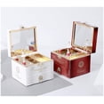 thumbnail image 3 of Caja de música Joyero de música Suave con cajón y Giro Caja de música para niña de Ballet Caja de Almacenamiento de Joyas Musicales (Color: marrón), 3 of 5