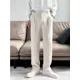 thumbnail image 4 of Pantalones de traje para hombre de sastrería social, pantalones de poliéster de color sólido para hombres, pantalones de negocios rectos elegantes, nuevos y económicos, 4 of 5