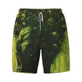 thumbnail image 4 of Lsque Mens Swim Trunks Screaming Horror Art Pattern - Bathing Suit Compression Liner - Beach Swim Shorts Swimwear - (S-3XL) - Stretch Quick Dry -Medium, 4 of 9