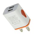 thumbnail image 1 of 2A Quick Charging Dual USB Ports LED Dual USB Poratble Universal Phone Home Office Charger US Plug, 1 of 9