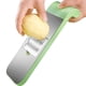 thumbnail image 3 of Juego de cortador de verduras multifuncional con 5 cuchillas intercambiables de acero inoxidable | Mandolina para cortar patatas fritas, juliana y ensalada | Protector de mano seguro y base, 3 of 4