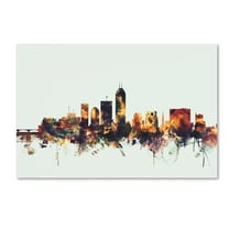 Trademark Fine Art 'Indianapolis Indiana Skyline' Canvas Art by Michael Tompsett