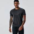 thumbnail image 4 of Workout Shirts for Men, Moisture Wicking Quick Dry Active Athletic Men's Gym Performance T Shirts,, 4 of 6