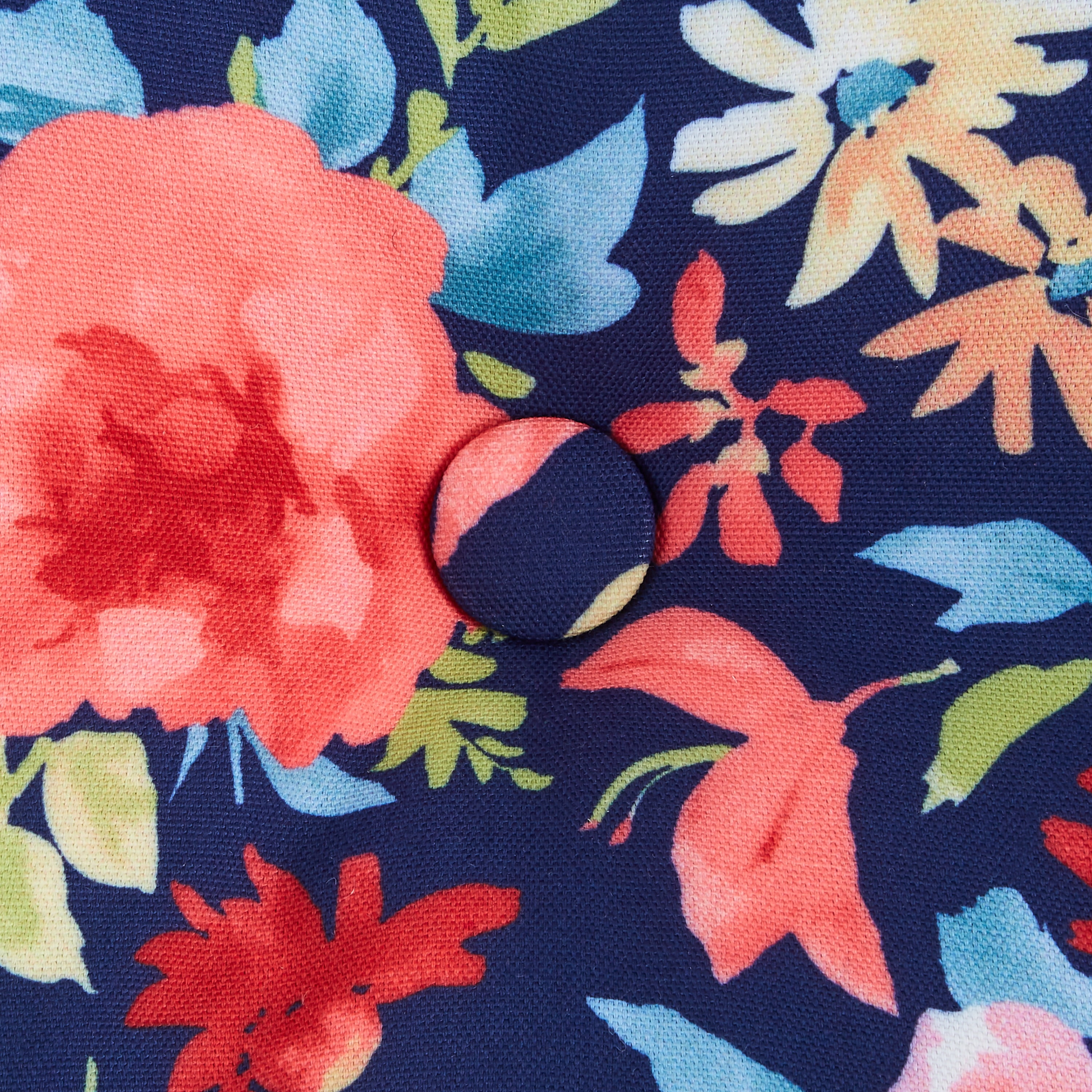 The Pioneer Woman 18" x 19" Multi-color Fiona Floral Outdoor Seat Pad, 2 Pack