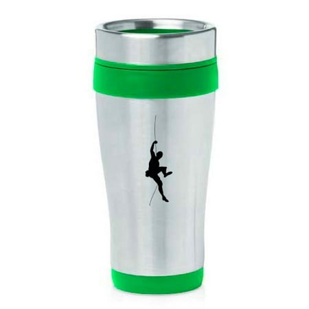 

16oz Insulated Stainless Steel Travel Mug Climb Climber (Green) MIP