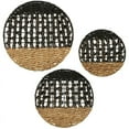 thumbnail image 3 of SEI Furniture Mable 3 Piece Round Wall Panel Set in Natural, 3 of 9