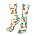 thumbnail image 6 of Gaeub Cute Carrot Print Sports Socks,No Heel Casual Mid-Tube Socks,Crew Socks for Women and Man For Trouser, Dress, Business, 6 of 7