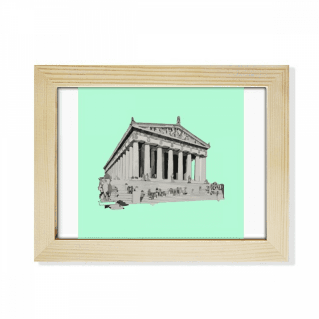 Temple Classicism Divinity Temple Desktop Photo Frame Picture Art Decoration Painting 6x8 inch