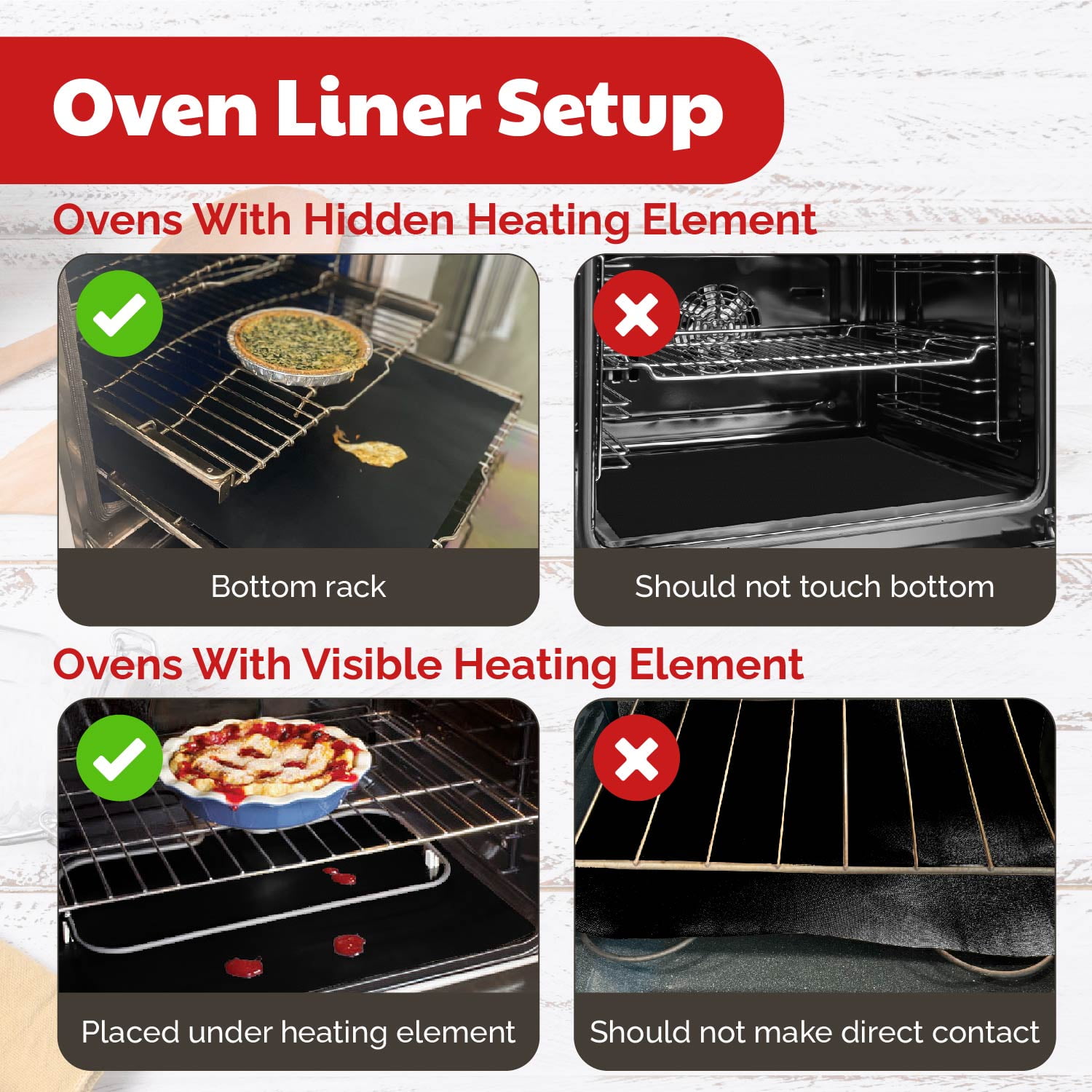 Non stick cooking liner online