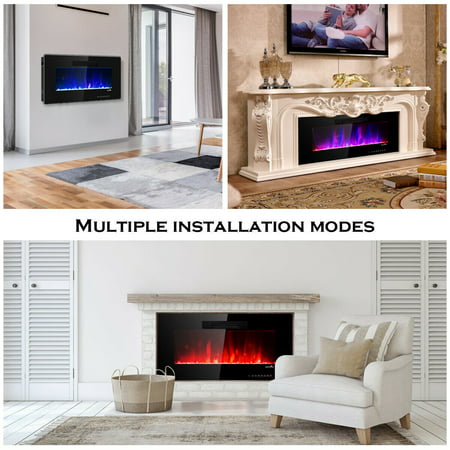 36 Recessed Electric Fireplace In Wall, 36 Inch Recessed Electric Fireplace
