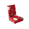 thumbnail image 2 of SASHENHG Christmas Printed Chair Covers Elastic Completely-coverage Seat Covers Dining Table And Chair Covers Dirt Proof And Non-slide Stool Covers Christmas Decorations, 2 of 6