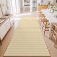 thumbnail image 3 of 2'x6' Rug Runners for Hallways Kitchen, Yellow Stripes Non Slip Entryway Beside Floor Carpet Runner, Modern Vertical Striped Geometric Simple Washable Laundry Room Bedroom Throw Rugs Mat, 3 of 8