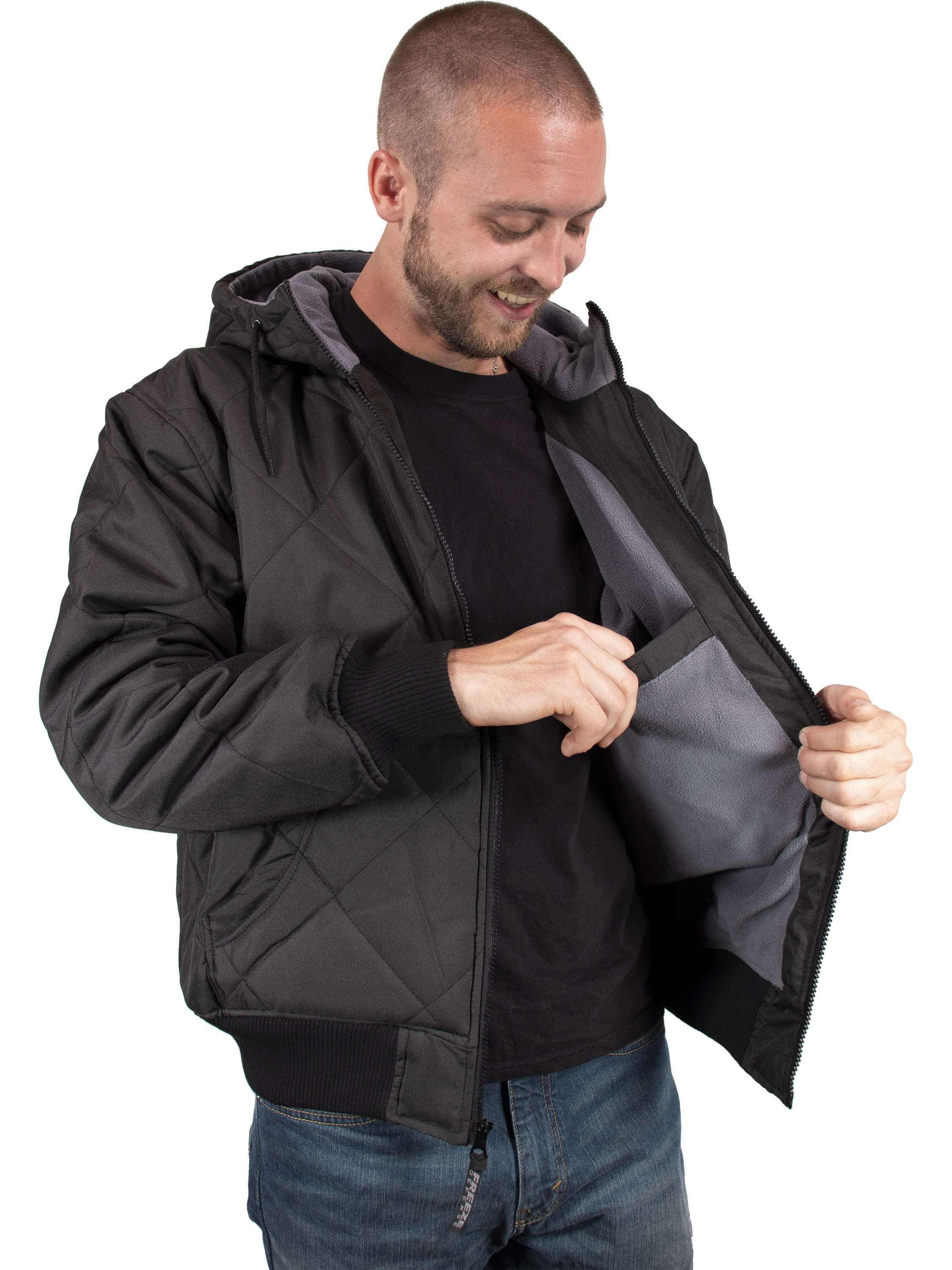 Freeze Defense Men's Big & Tall Quilted Winter Jacket photo 7