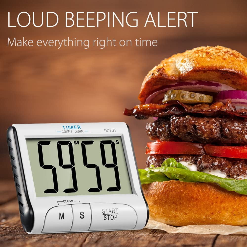 Kitchen Timer, 24H Digital Magnetic Electronic Kitchen Timer