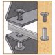 thumbnail image 5 of 50PAIR / SET M5 * 5/6/8 / 10/12 NÍNICO PLATABLE PINTURA BUSQUIBILIDAD A Tornillo de encuadernación Recetas de clavo Álbumes Cumbre Semi-tubular Folleto de Rivet, 5 of 6