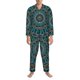 thumbnail image 3 of Balery Mandala Pijama para Hombre de Dos Piezas con Manga Larga, Conjunto de Dormir y Descanso Suave con Bolsillos-Large, 3 of 7